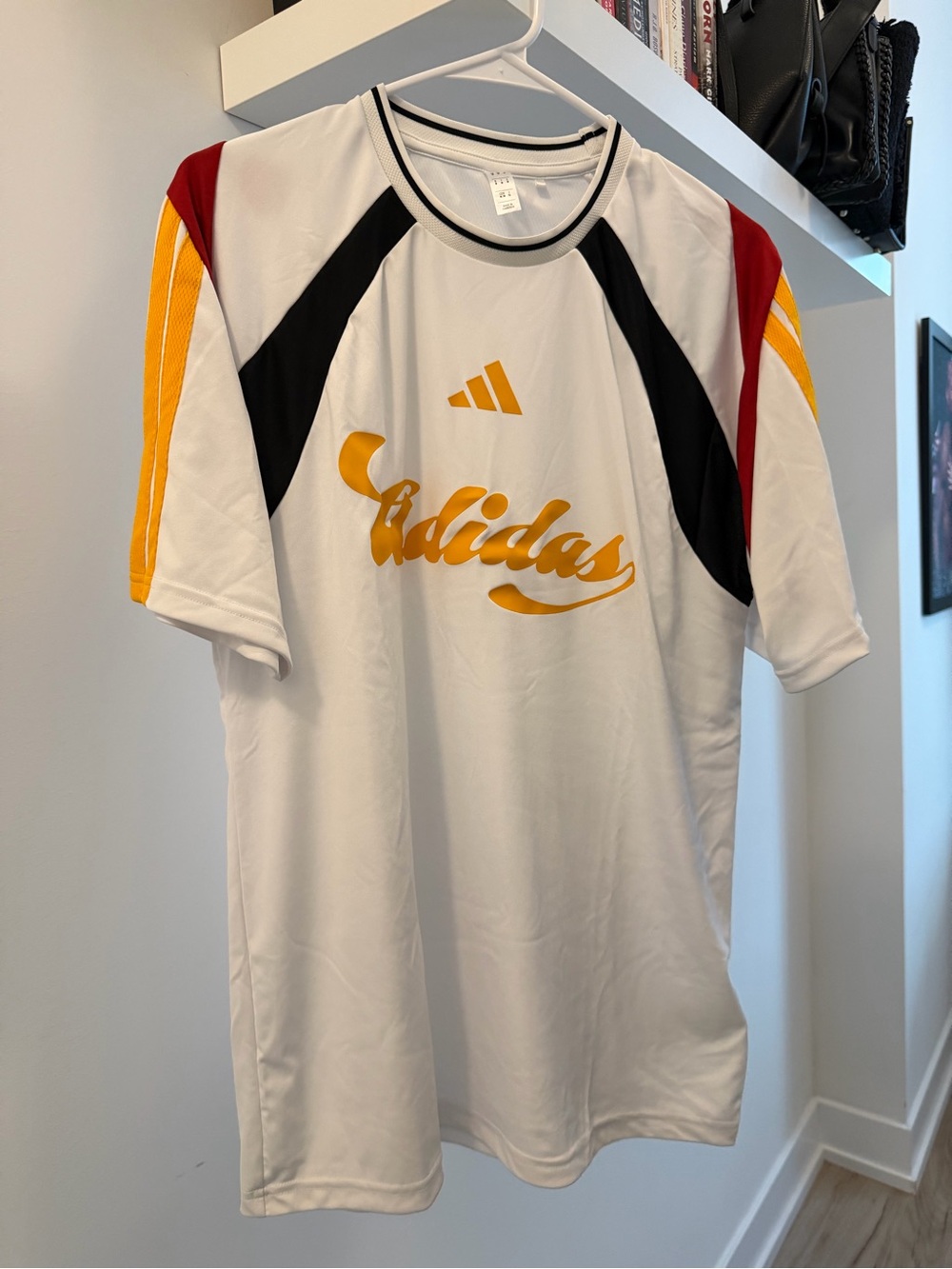 Adidas Men's White Short Sleeve Athletic Jersey Team Germany